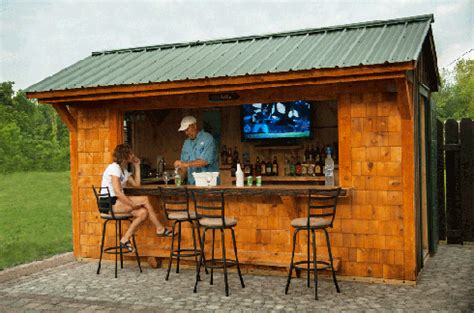 Forget man caves backyard bar sheds are the new trend this gorgeous diy ...