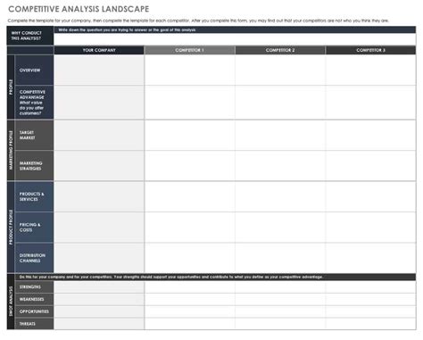 Competitive Analysis Template | Professional Word Templates