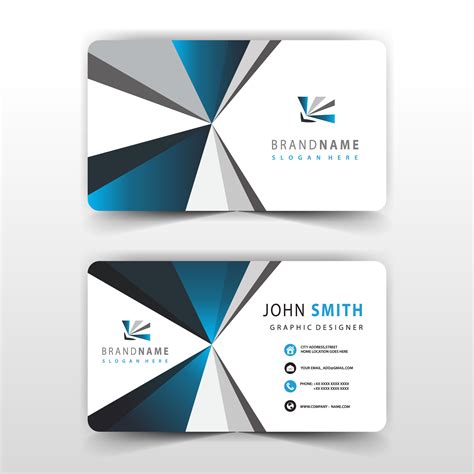 simple visit card design 570751 Vector Art at Vecteezy