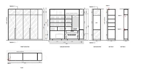 Creating a Wardrobe detailed drawing, Floor Plan, Kitchen Layout and ...