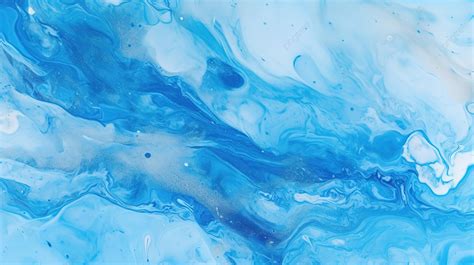 Marbled Ink Texture In Abstract Blue And White Tones Background, Stone ...