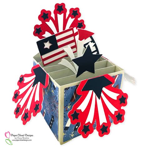 Patriotic Box Card - Paper Closet Designs