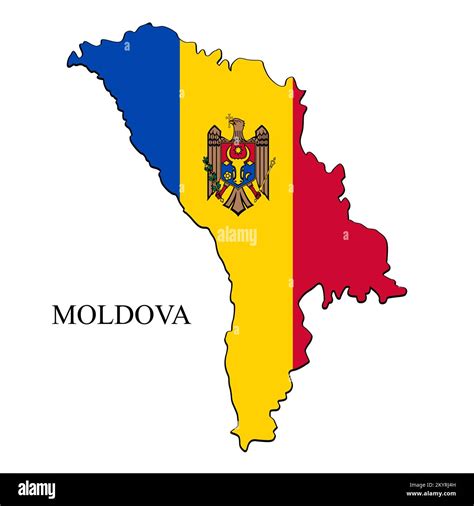 Moldova map vector illustration. Global economy. Famous country. Eastern Europe. Europe Stock ...