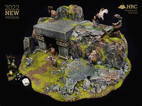 Dwarven Mine Hill Barrow Painted Flocked Wargaming - Etsy