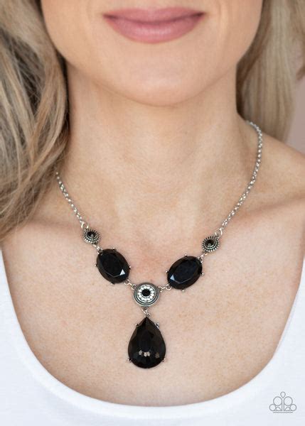 Paparazzi Heirloom Hideaway - Black Necklace | A Finishing Touch Jewelry