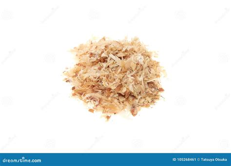 Bonito Flakes in a White Background Stock Image - Image of organic ...