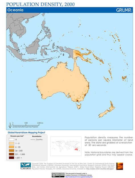 Oceania: Population Density, 2000 | Population density measu… | Flickr