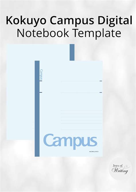 Kokuyo Campus Digital Notebook Style Template - Etsy