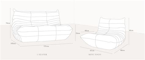 Ligne Roset Togo Sofa Dimensions | Baci Living Room