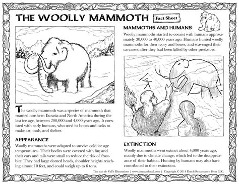 Woolly Mammoth Facts for Kids | Social Studies Printables