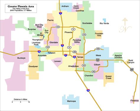 Map of Phoenix Arizona - TravelsMaps.Com