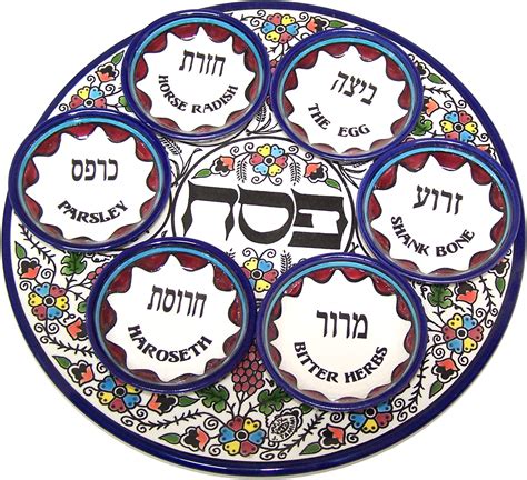 Seder Plate, Plate for the Passover Meal, Passover Plate 741807483794 | eBay