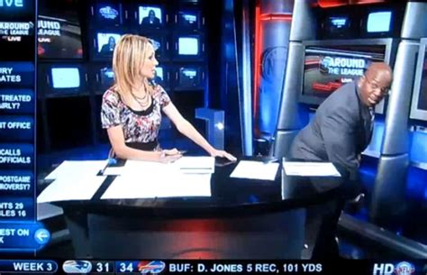 An NFL Network Analyst Asks a Female Host to Stand Behind Him and "Take ...