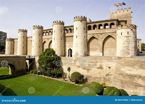 The Aljaferia Palace in Zaragoza Stock Photo - Image of europe ...