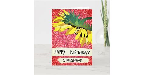 Sunflower Birthday Card | Zazzle