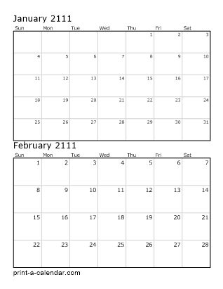 Download 2111 Printable Calendars