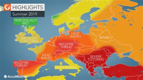 AccuWeather 2019 Europe summer forecast : Dangerous heat waves to build ...