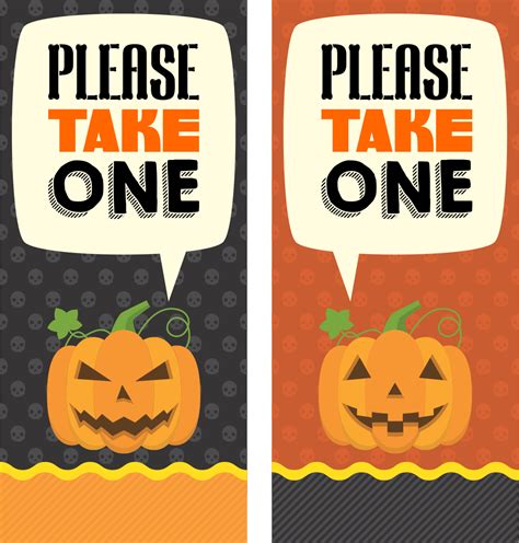 Free Printable Halloween Candy Signs - Printable Templates