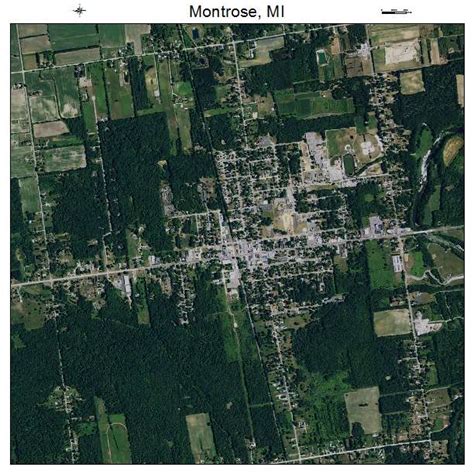 Aerial Photography Map of Montrose, MI Michigan