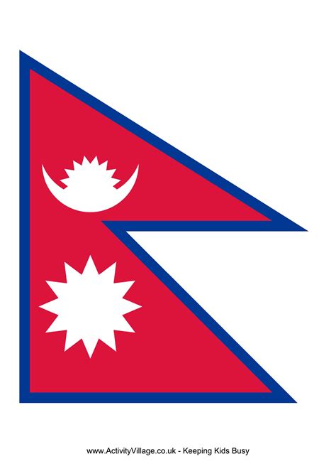 Nepal Flag - Download this free printable Nepal template A4 flag, A5 ...