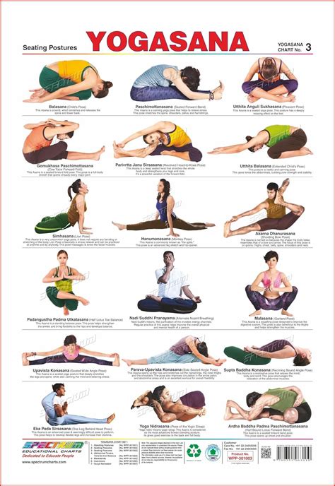 spectrum Polypropylene Yogasana Seating Postures 2 Chart No. 3 ...