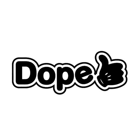 15CM*5.6CM Dope JDM Sticker Decal Car JDM Drift Euro Fast Vinyl Car ...