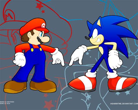 Mario and Sonic - Sonic-Crossover Wallpaper (18300412) - Fanpop