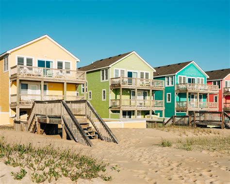 Row Outer Banks Beach Houses Stock Photos - Free & Royalty-Free Stock ...