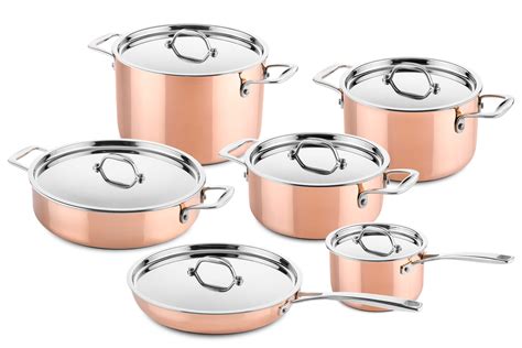 6 pcs copper cookware set (suitable for induction) - DUCQ cookware - DUCQ