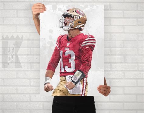 Brock Purdy San Francisco 49ers Poster/canvas Print, Watercolor ...