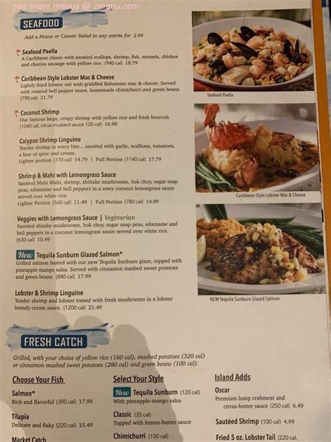 Online Menu of Bahama Breeze Restaurant, Duluth, Georgia, 30096 - Zmenu