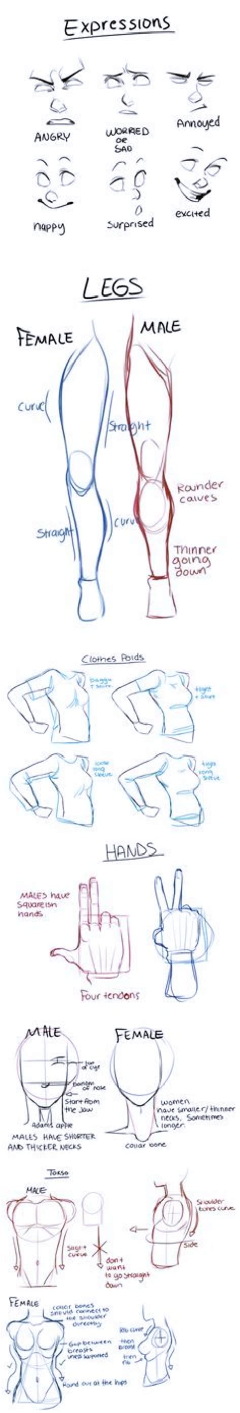 40 Practically Useful Drawing Cheat Sheets to Improve your Skills - Bored Art in 2021 | Drawing ...