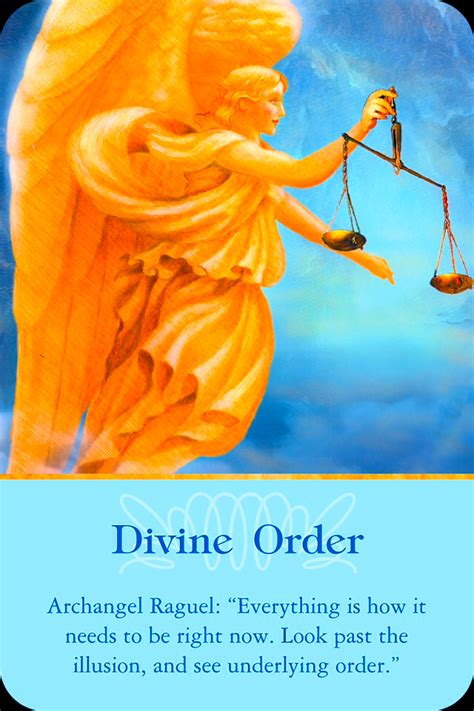 Archangel Raguel ~ Divine Order – Archangel Oracle