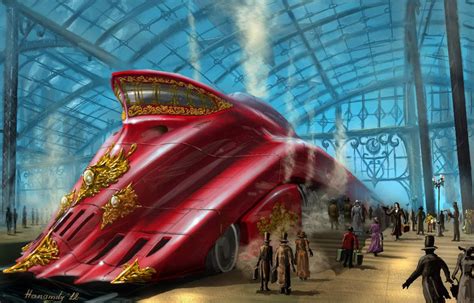 dieselpunk | Dieselpunk Spaceship Dieselpunk train by hanamity | Diesel ...