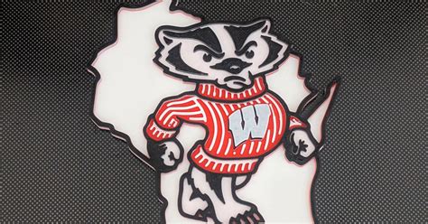 Bucky Badger Logo UW Wisconsin Madison Coaster by Equinox21 | Download ...