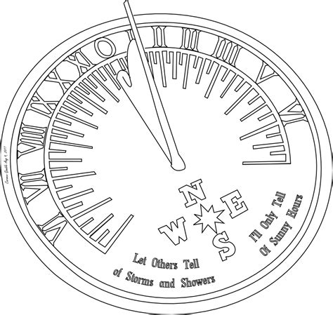 Sundial Layout For Kids