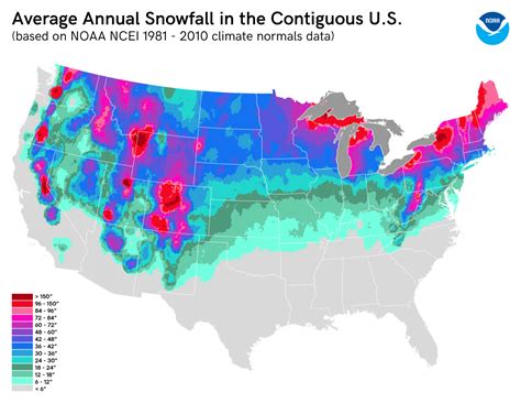 Us Average Snowfall Map | Living Room Design 2020