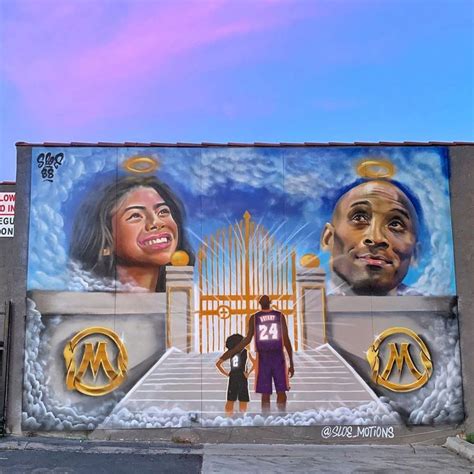 Kobe Bryant Mural Locations on Instagram: “LA’s newest Kobe and GiGi mural. ⁣ 🎨 @sloe_motions ...