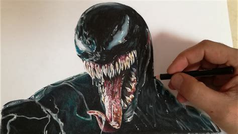 COMO DIBUJAR A VENOM REALISTA | how to draw realistic venom | cunsart ...