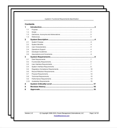 Software Requirements Document Template Exclusive software Validation Templates Of 34 ...