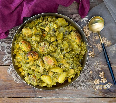 Gujarati Undhiyu Recipe - Mixed Vegetable With Fenugreek Dumplings by ...