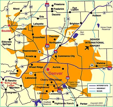 Map of the Denver Metro Area and other local information