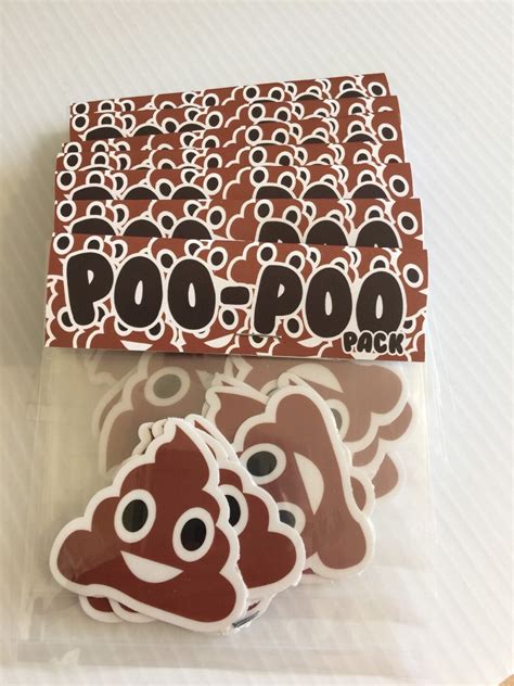 2in Poop Emoji Stickers - Etsy