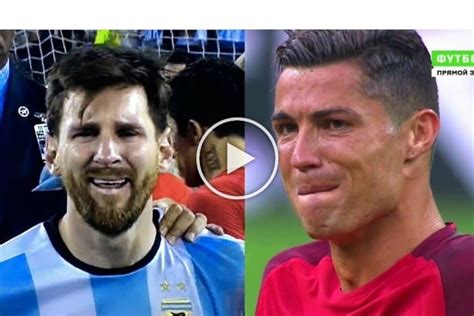 Video: When Lionel Messi & Cristiano Ronaldo Cry - Sad Moments