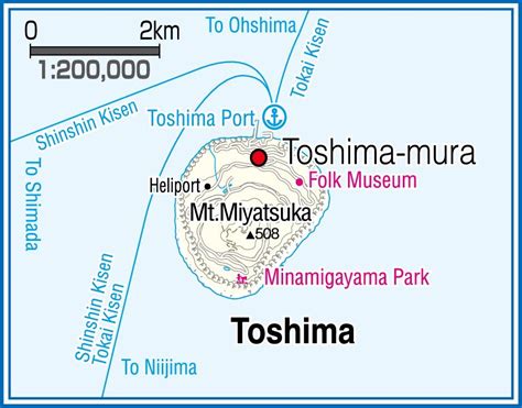 Toshima Island map