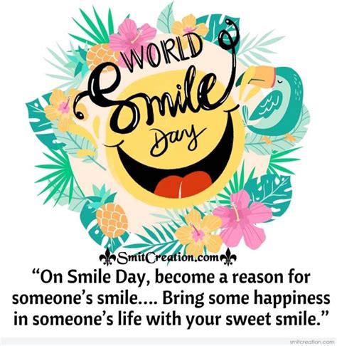 World Smile Day Quotes, Messages, Wishes Images - SmitCreation.com