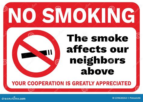 No smoking sign or poster. stock vector. Illustration of prohibit ...