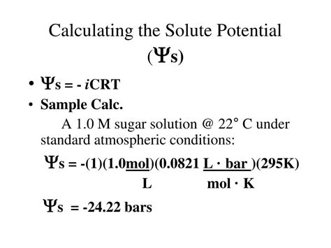 PPT - WATER POTENTIAL PowerPoint Presentation, free download - ID:4806142