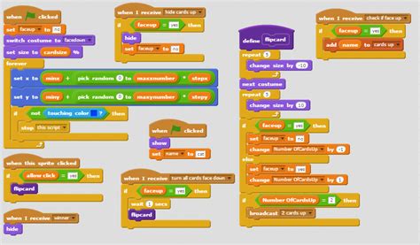 Scratch Match the pairs (concentration game tutorial) - Scratch Game ...