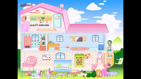 Barbie House Dress-up and Home Decoration Game - Baby Girl Games - YouTube